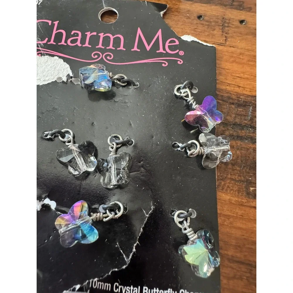 Charm Me‎ Swarovski Crystal Jewelry Making Charms and Keychain Bundle Lot